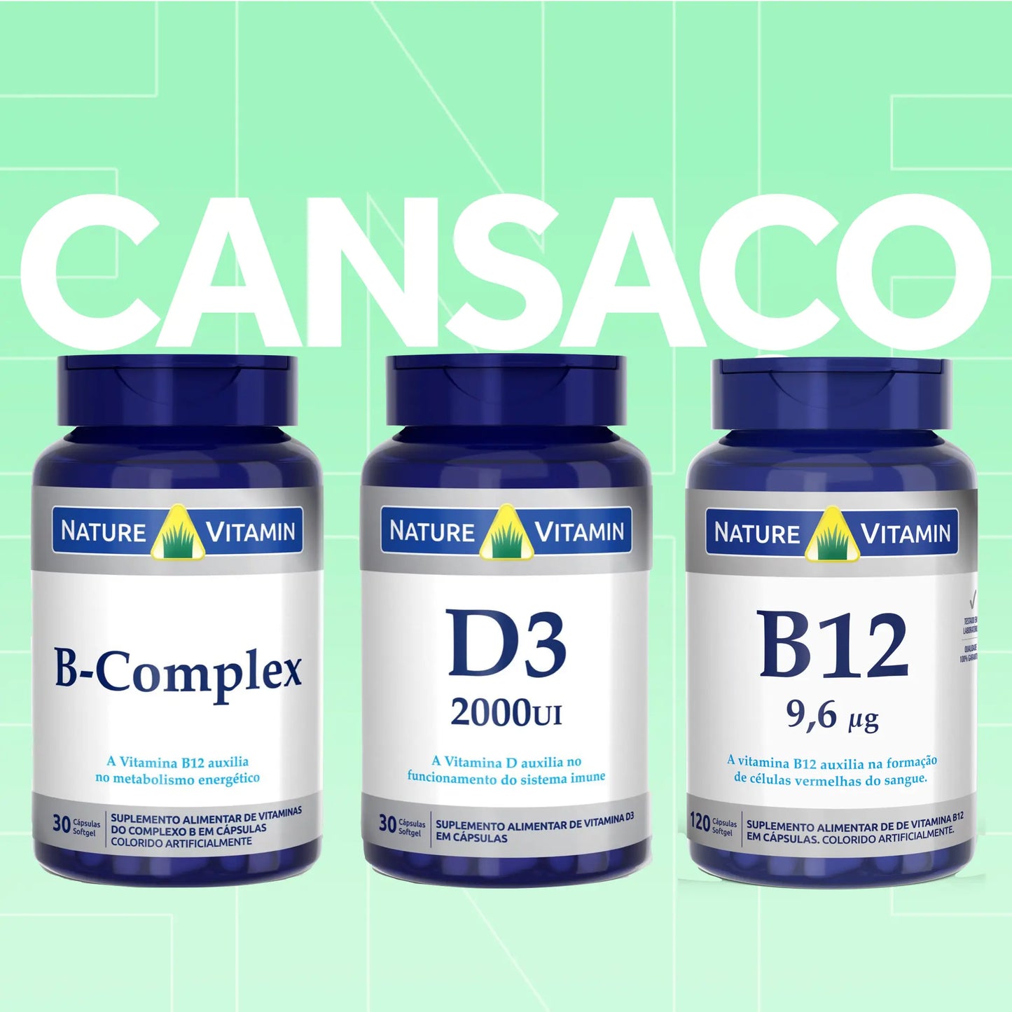 Cansaço 3: Complexo B + D3 + B12