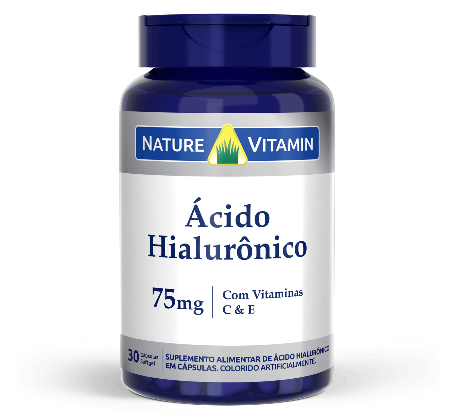 Ácido Hialurônico 75mg - 30 Cáps Softgel - Nature Vitamin (SCP)