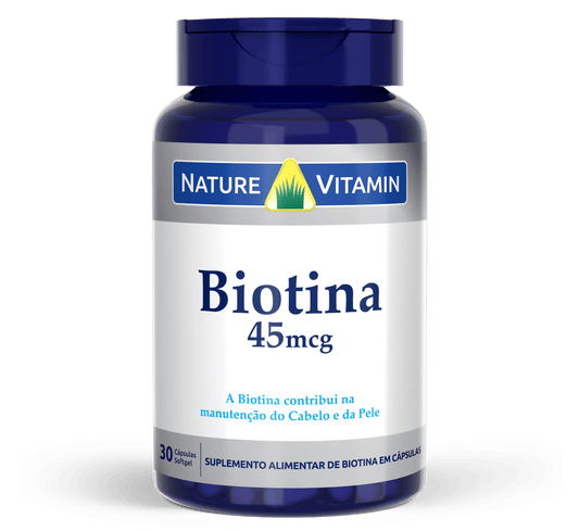 Biotina 45mcg - 30 Cáps Softgel - Nature Vitamin (SCP)