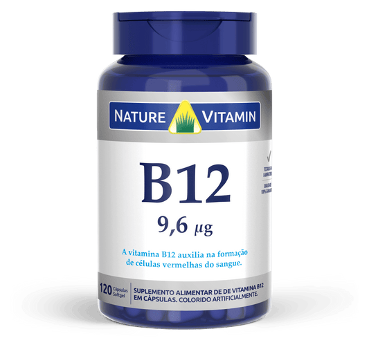 Vitamina B12 9,9mcg - 120 Cápsulas - Nature Vitamin (SCP)