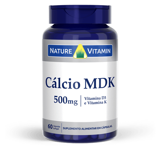 Calcio MDK - 60 Cáps Softgel - Nature Vitamin (SCP)