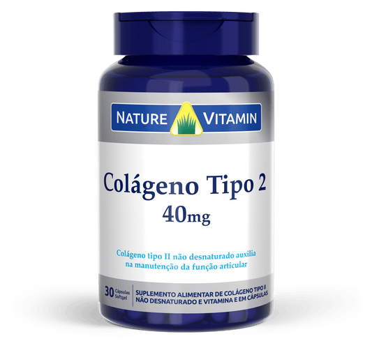 Colágeno Tipo 2 40mg - 30 Cáps Softgel - Nature Vitamin (SCP)