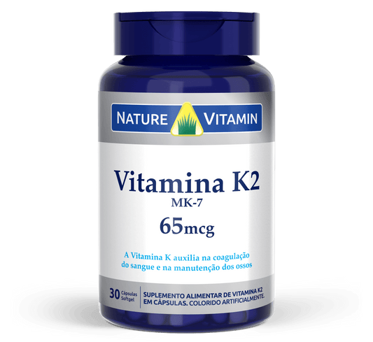 Vitamina K2-MK7 65mcg - 30 Cáps Softgel - Nature Vitamin (SCP)