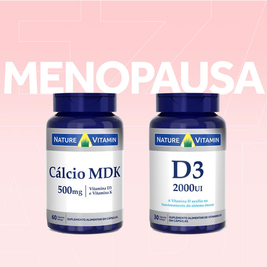 Menopausa 2: Cálcio MDK + D3