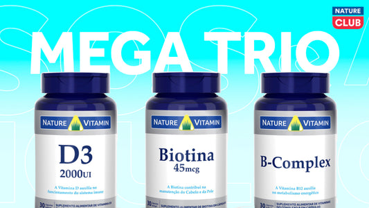 Kit MegaTrio: Vitamina D3, Biotina, B-Complex