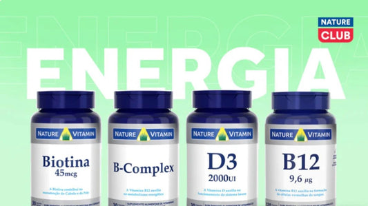 Kit Energia: Complexo B, Biotina, B12, Vitamina D3